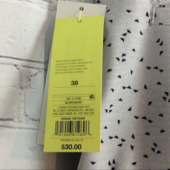 “All in Motion” Men’s Golf Shorts Silver/Black - Picture 8 of 13